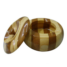Hot Selling Durable Wooden Circular Ashtray